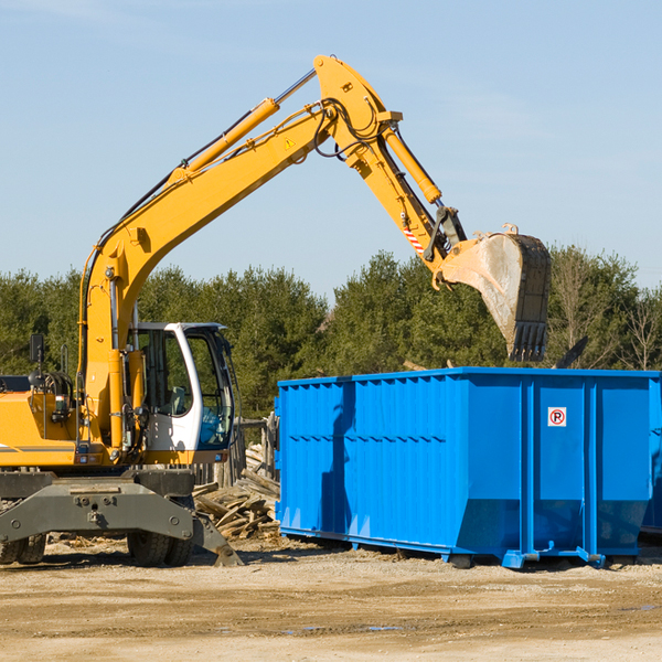 how many times can i have a residential dumpster rental emptied in Hubbard